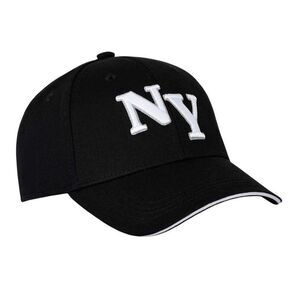New York Yankees Unisex Adult Embroidered Logo Baseball Cap / Black
